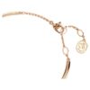Pulseira Dextera com corte redondo, branca, banhada a ouro rosa Pulseira Dextera com corte redondo, branca, banhada a ouro rosa