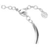 Pulseira Dextera com corte redondo, branca, banhada a ródio Pulseira Dextera com corte redondo, branca, banhada a ródio