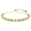 Pulseira Dextera com corte redondo, verde, acabamento dourado Pulseira Dextera com corte redondo, verde, acabamento dourado