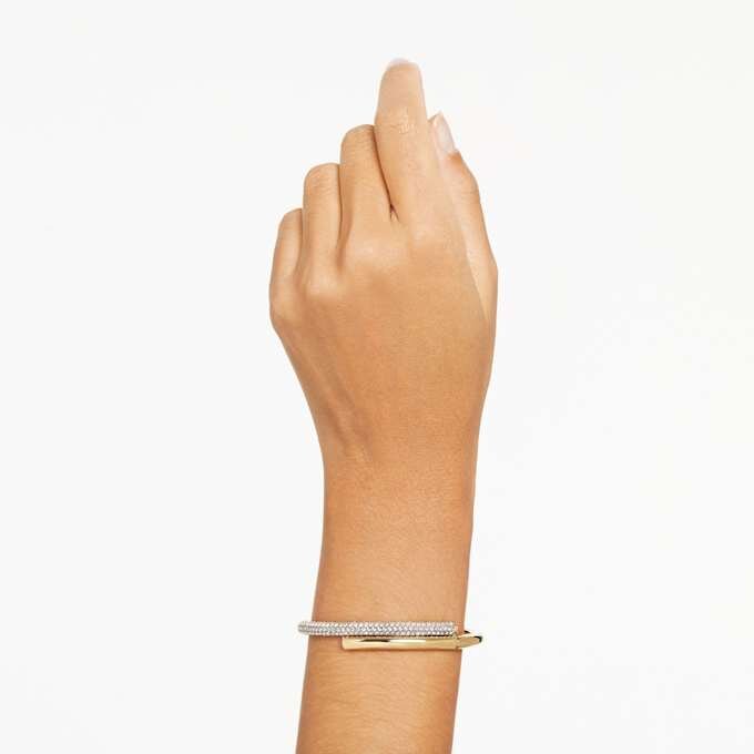 Pulseira Dextera com fecho magnético, branca, banhada a dourado Pulseira Dextera com fecho magnético, branca, banhada a dourado