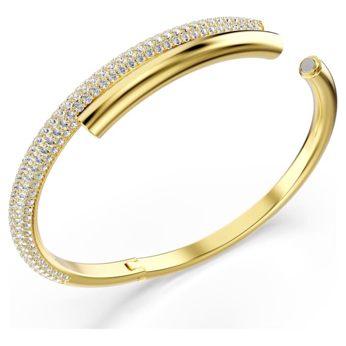 Pulseira Dextera com fecho magnético, branca, banhada a dourado Pulseira Dextera com fecho magnético, branca, banhada a dourado
