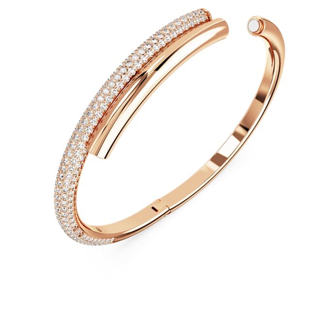 Pulseira Dextera com fecho magnético, branca, banhada a ouro rosa Pulseira Dextera com fecho magnético, branca, banhada a ouro rosa