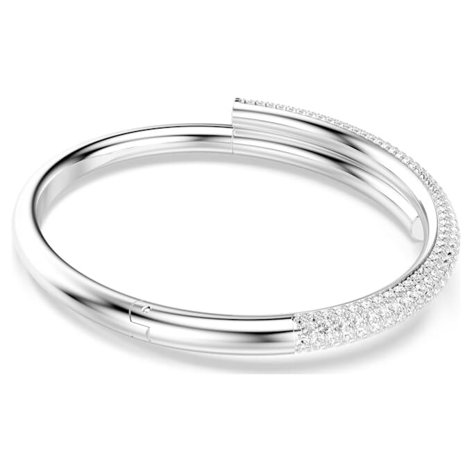Pulseira Dextera com fecho magnético, branca, banhada a ródio Pulseira Dextera com fecho magnético, branca, banhada a ródio