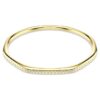 Pulseira Dextera em forma de octógono, corte redondo, branca, banhada a dourado Pulseira Dextera em forma de octógono, corte redondo, branca, banhada a dourado