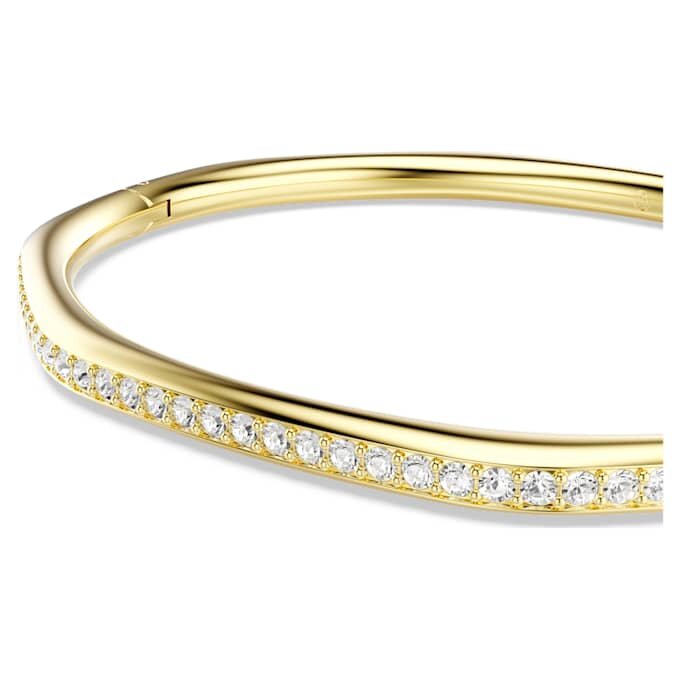 Pulseira Dextera em forma de octógono, corte redondo, branca, banhada a dourado Pulseira Dextera em forma de octógono, corte redondo, branca, banhada a dourado