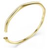 Pulseira Dextera em forma de octógono, corte redondo, branca, banhada a dourado Pulseira Dextera em forma de octógono, corte redondo, branca, banhada a dourado