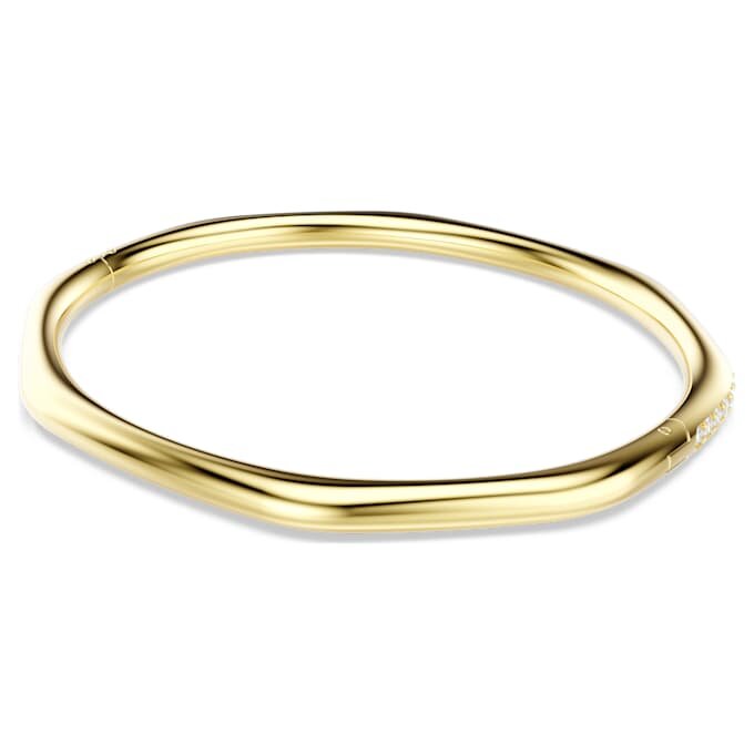 Pulseira Dextera em forma de octógono, corte redondo, branca, banhada a dourado Pulseira Dextera em forma de octógono, corte redondo, branca, banhada a dourado