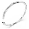 Pulseira Dextera em forma de octógono, corte redondo, branca, banhada a ródio Pulseira Dextera em forma de octógono, corte redondo, branca, banhada a ródio