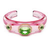 Pulseira Dulcis com cortes mistos, multicolorida, banhada a ouro Pulseira Dulcis com cortes mistos, multicolorida, banhada a ouro