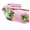 Pulseira Dulcis com cortes mistos, multicolorida, banhada a ouro Pulseira Dulcis com cortes mistos, multicolorida, banhada a ouro