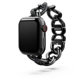Pulseira em corrente para Apple Watch® 40 mm e 41 mm, preta, acabamento preto
