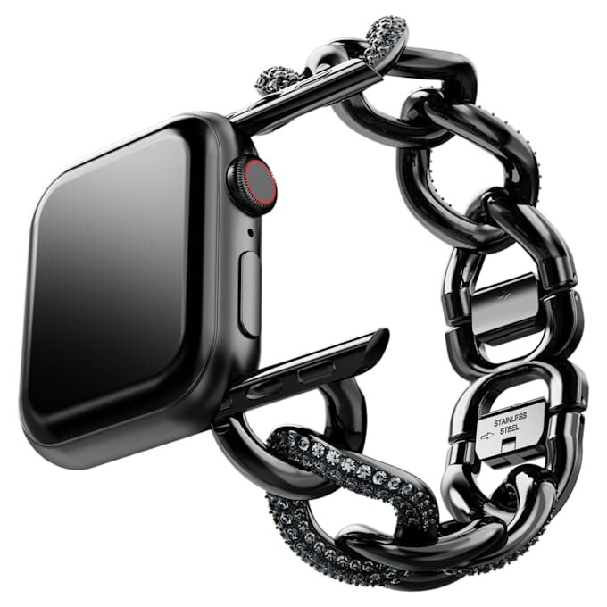 Pulseira em corrente para Apple Watch® 40 mm e 41 mm, preta, acabamento preto Pulseira em corrente para Apple Watch® 40 mm e 41 mm, preta, acabamento preto