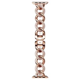 Pulseira em corrente para Apple Watch® de 40 mm e 41 mm, tom ouro-rosa, acabamento em tom ouro-rosa