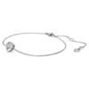 Pulseira Eternity com diamantes cultivados em laboratório, 0,5 ct no total, em forma de coração, prata esterlina