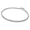 Pulseira Eternity Tennis com diamantes cultivados em laboratório, 1,5 Ct no total, forma redonda, ouro branco de 14K Pulseira Eternity Tennis com diamantes cultivados em laboratório, 1,5 Ct no total, forma redonda, ouro branco de 14K