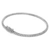 Pulseira Eternity Tennis com diamantes cultivados em laboratório, 1,5 Ct no total, forma redonda, ouro branco de 14K Pulseira Eternity Tennis com diamantes cultivados em laboratório, 1,5 Ct no total, forma redonda, ouro branco de 14K