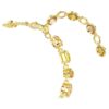 Pulseira Gema com cortes mistos, amarela, banhada a ouro Pulseira Gema com cortes mistos, amarela, banhada a ouro