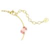 Pulseira Gema com cortes mistos, cristais pendentes, multicolorida, banhada a dourado Pulseira Gema com cortes mistos, cristais pendentes, multicolorida, banhada a dourado