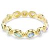 Pulseira Gema com cortes mistos, multicolorida, banhada a ouro Pulseira Gema com cortes mistos, multicolorida, banhada a ouro