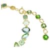 Pulseira Gema com cortes mistos, verde, banhada a ouro Pulseira Gema com cortes mistos, verde, banhada a ouro