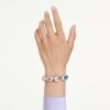 Pulseira Gema com cristais de grandes dimensões, cortes variados, multicoloridos, banhada a ouro Pulseira Gema com cristais de grandes dimensões, cortes variados, multicoloridos, banhada a ouro