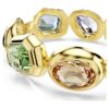 Pulseira Gema com cristais de grandes dimensões, cortes variados, multicoloridos, banhada a ouro Pulseira Gema com cristais de grandes dimensões, cortes variados, multicoloridos, banhada a ouro