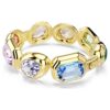 Pulseira Gema com cristais de grandes dimensões, cortes variados, multicoloridos, banhada a ouro Pulseira Gema com cristais de grandes dimensões, cortes variados, multicoloridos, banhada a ouro