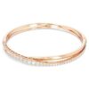 Pulseira Hyperbola Branca, banhada a tom de ouro rosa Pulseira Hyperbola Branca, banhada a tom de ouro rosa