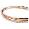 Pulseira Hyperbola Branca, banhada a tom de ouro rosa Pulseira Hyperbola Branca, banhada a tom de ouro rosa