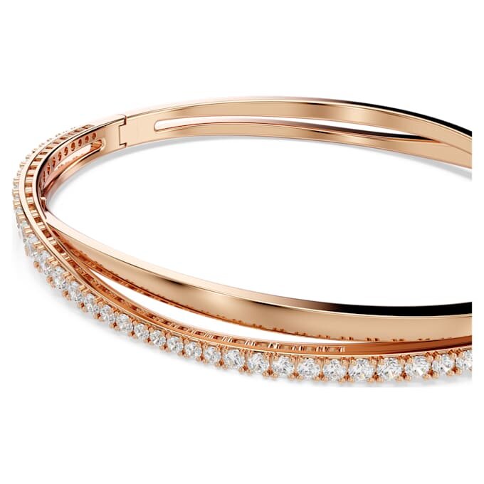 Pulseira Hyperbola Branca, banhada a tom de ouro rosa Pulseira Hyperbola Branca, banhada a tom de ouro rosa