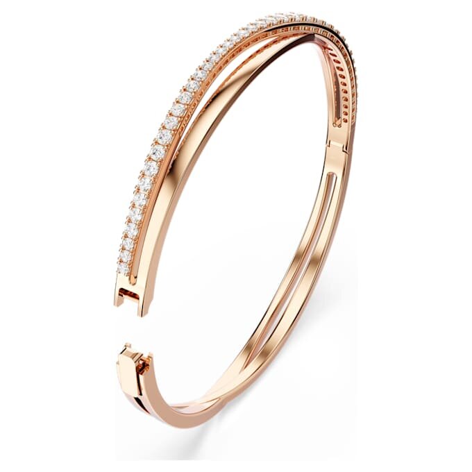 Pulseira Hyperbola Branca, banhada a tom de ouro rosa Pulseira Hyperbola Branca, banhada a tom de ouro rosa