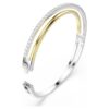 Pulseira Hyperbola com corte redondo, branca, acabamento em metais mistos Pulseira Hyperbola com corte redondo, branca, acabamento em metais mistos