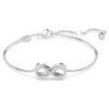 Pulseira Hyperbola Infinity, Branca, Banhada a Ródio Pulseira Hyperbola Infinity, Branca, Banhada a Ródio
