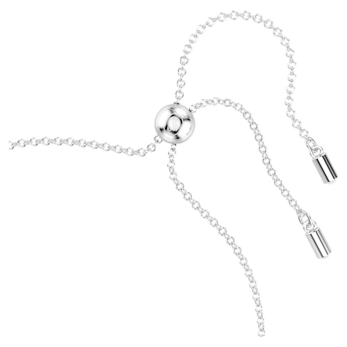 Pulseira Hyperbola Infinity e Coração, Branca, banhada a ródio Pulseira Hyperbola Infinity e Coração, Branca, banhada a ródio