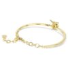 Pulseira Idyllia com cortes mistos, abelha, multicolorida, banhada a dourado Pulseira Idyllia com cortes mistos, abelha, multicolorida, banhada a dourado