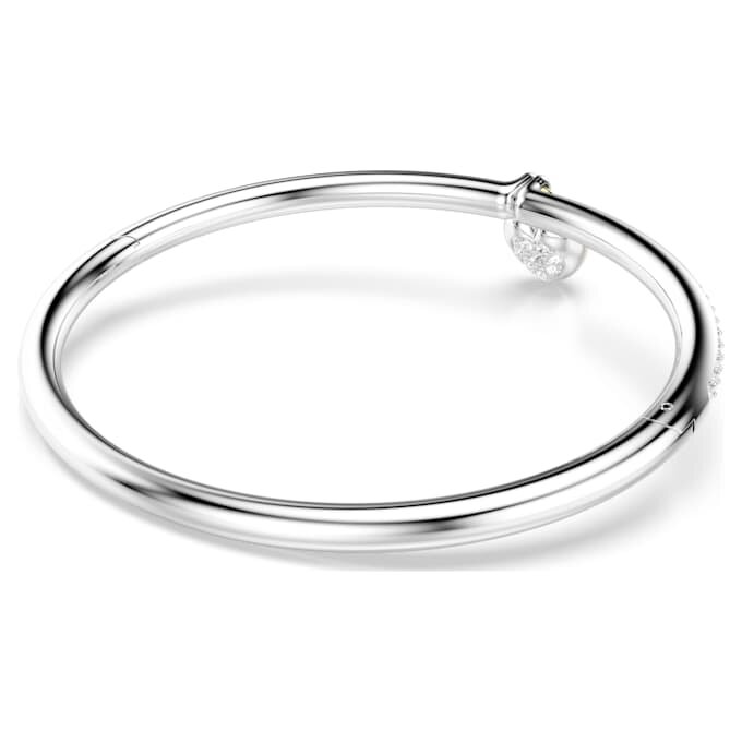 Pulseira Idyllia com cortes mistos, coração, rosa, acabamento em metais mistos Pulseira Idyllia com cortes mistos, coração, rosa, acabamento em metais mistos