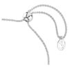 Pulseira Idyllia com cortes mistos, flecha, branca, banhada a ródio Pulseira Idyllia com cortes mistos, flecha, branca, banhada a ródio