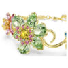Pulseira Idyllia com cortes mistos, flor, multicolorida, banhada a dourado Pulseira Idyllia com cortes mistos, flor, multicolorida, banhada a dourado