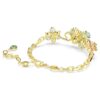 Pulseira Idyllia com cortes mistos, flor, multicolorida, banhada a dourado Pulseira Idyllia com cortes mistos, flor, multicolorida, banhada a dourado