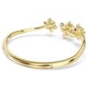 Pulseira Idyllia com cortes mistos, flor, multicolorida, banhada a dourado Pulseira Idyllia com cortes mistos, flor, multicolorida, banhada a dourado