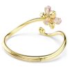 Pulseira Idyllia com cortes mistos, flor, multicolorida, banhada a dourado Pulseira Idyllia com cortes mistos, flor, multicolorida, banhada a dourado