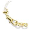 Pulseira Idyllia com pérola de cristal, branca, banhada a dourado