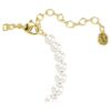 Pulseira Idyllia com pérola de cristal, corte redondo, ursinho, tom dourado, banhada a ouro Pulseira Idyllia com pérola de cristal, corte redondo, ursinho, tom dourado, banhada a ouro