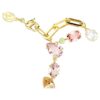 Pulseira Idyllia: cortes mistos, motivos mistos, multicolorida, banhada a ouro Pulseira Idyllia: cortes mistos, motivos mistos, multicolorida, banhada a ouro