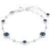Pulseira Imber com corte redondo, azul, banhada a ródio Pulseira Imber com corte redondo, azul, banhada a ródio