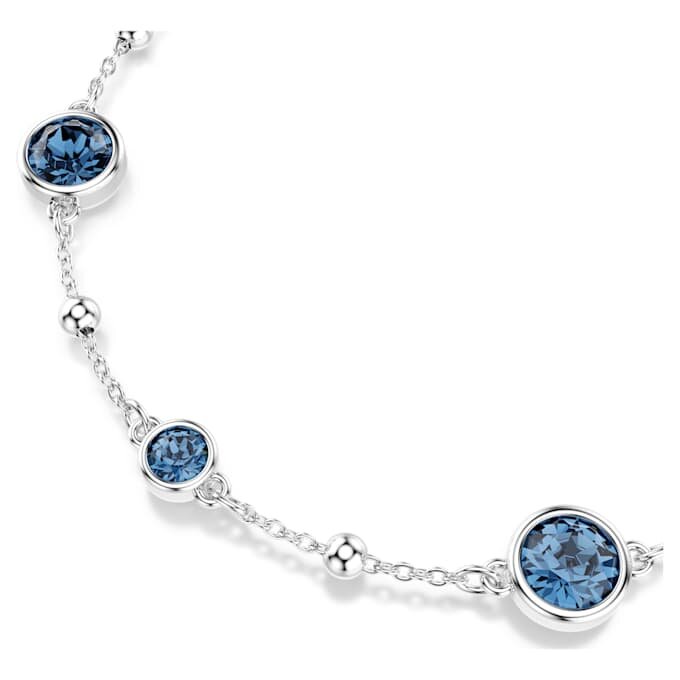 Pulseira Imber com corte redondo, azul, banhada a ródio Pulseira Imber com corte redondo, azul, banhada a ródio