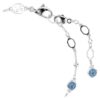 Pulseira Imber com corte redondo, azul, banhada a ródio Pulseira Imber com corte redondo, azul, banhada a ródio