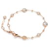 Pulseira Imber com corte redondo, branca, banhada a ouro rosa Pulseira Imber com corte redondo, branca, banhada a ouro rosa