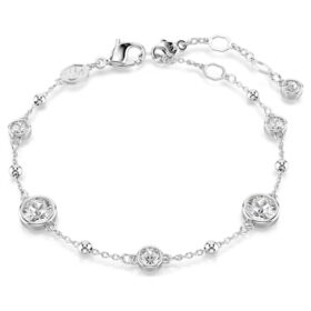 Pulseira Imber com corte redondo, branca, banhada a ródio Pulseira Imber com corte redondo, branca, banhada a ródio