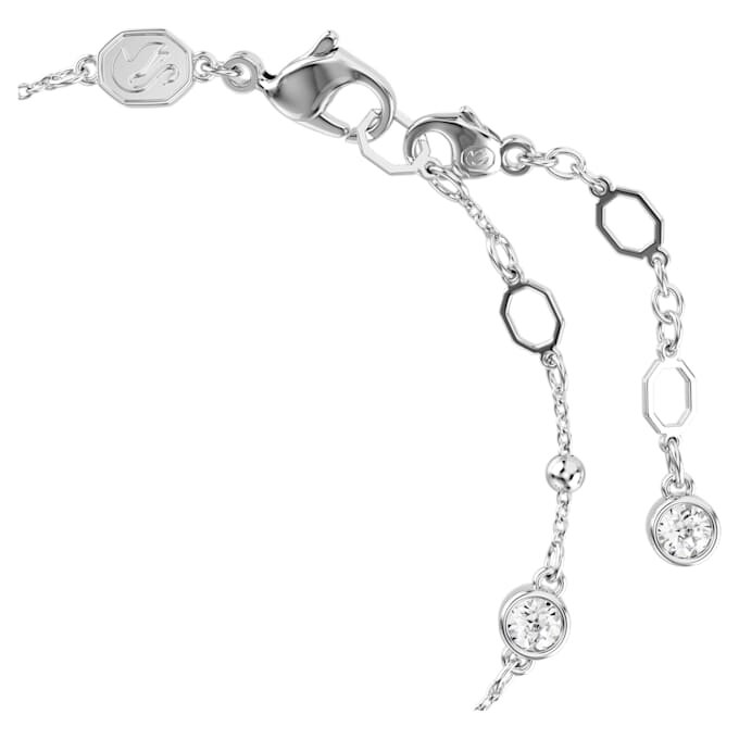 Pulseira Imber com corte redondo, branca, banhada a ródio Pulseira Imber com corte redondo, branca, banhada a ródio